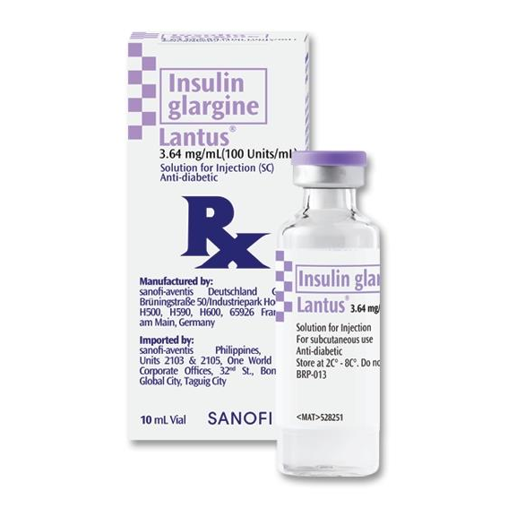 LANTUS Insulin Glargine 100IU / mL (3.64mg / mL) Solution for SC